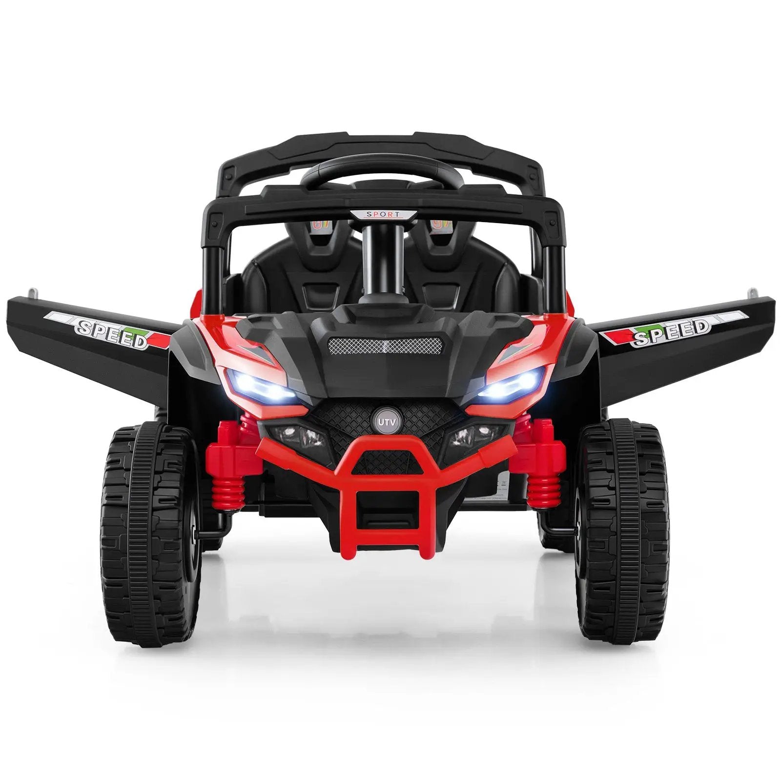 12V Kids Ride On Car UTV Electric Vehicle with LED Lights Music and Horn by DirectDeals