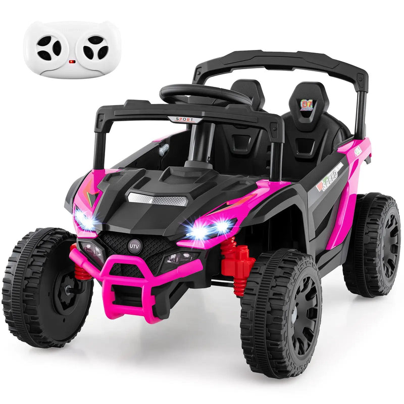12V Kids Ride On Car UTV Electric Vehicle with LED Lights Music and Horn by DirectDeals