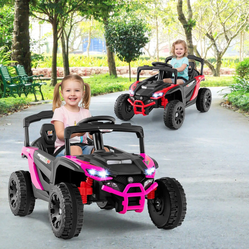 12V Kids Ride On Car UTV Electric Vehicle with LED Lights Music and Horn by DirectDeals