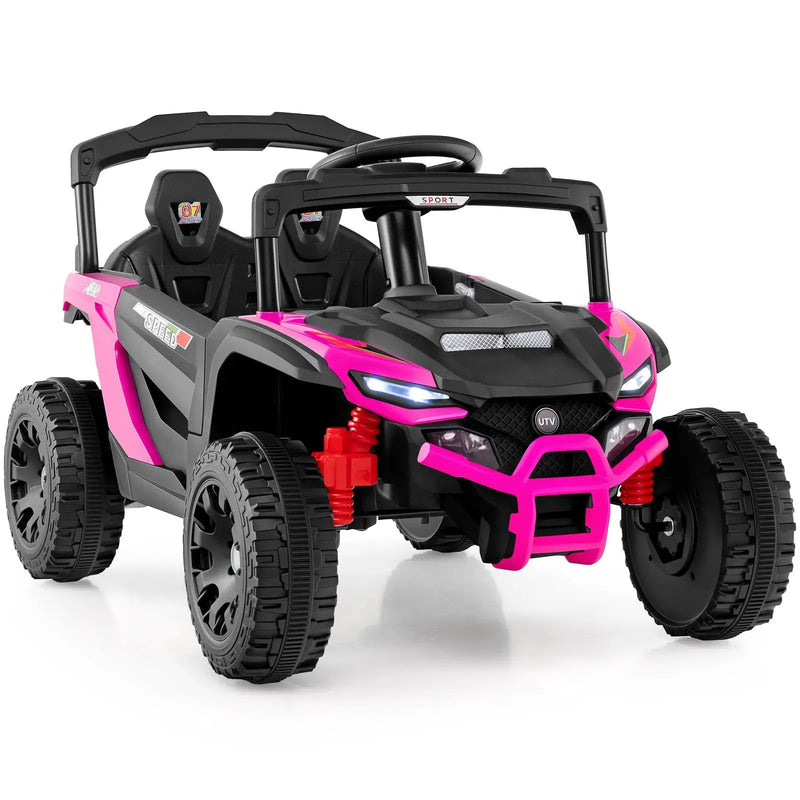 12V Kids Ride On Car UTV Electric Vehicle with LED Lights Music and Horn by DirectDeals