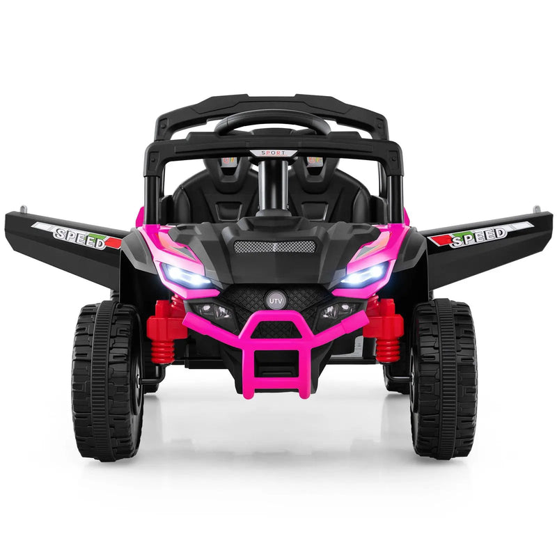 12V Kids Ride On Car UTV Electric Vehicle with LED Lights Music and Horn by DirectDeals