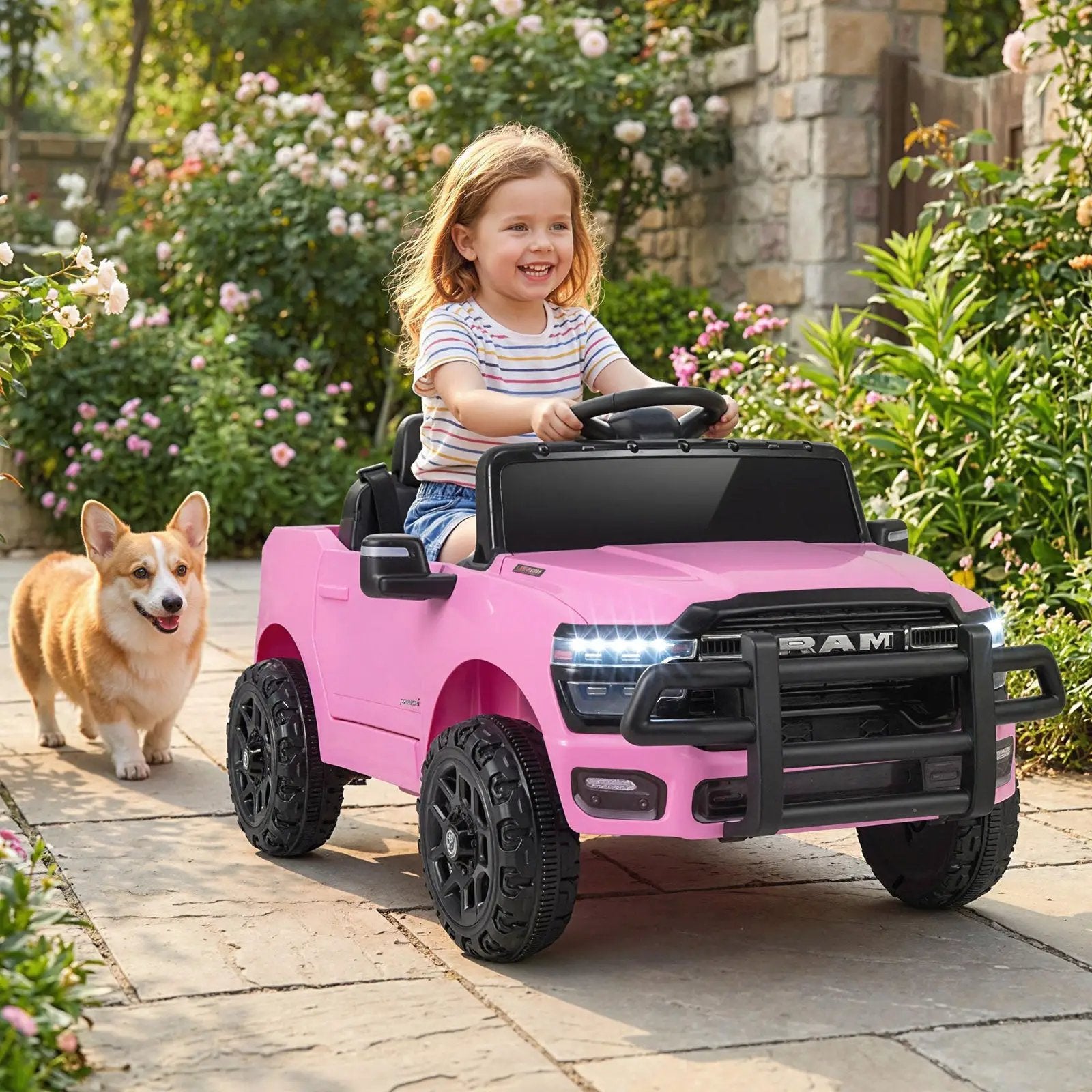 12V Kids Ride On Car Licensed RAM 3500 Electric Vehicle with Remote Control by DirectDeals