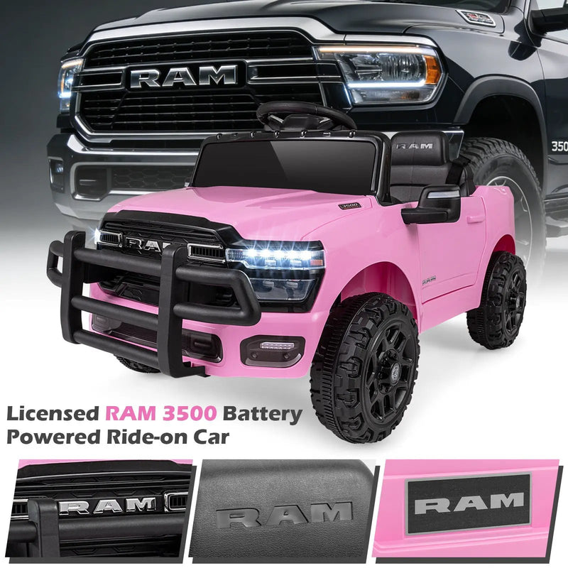12V Kids Ride On Car Licensed RAM 3500 Electric Vehicle with Remote Control by DirectDeals