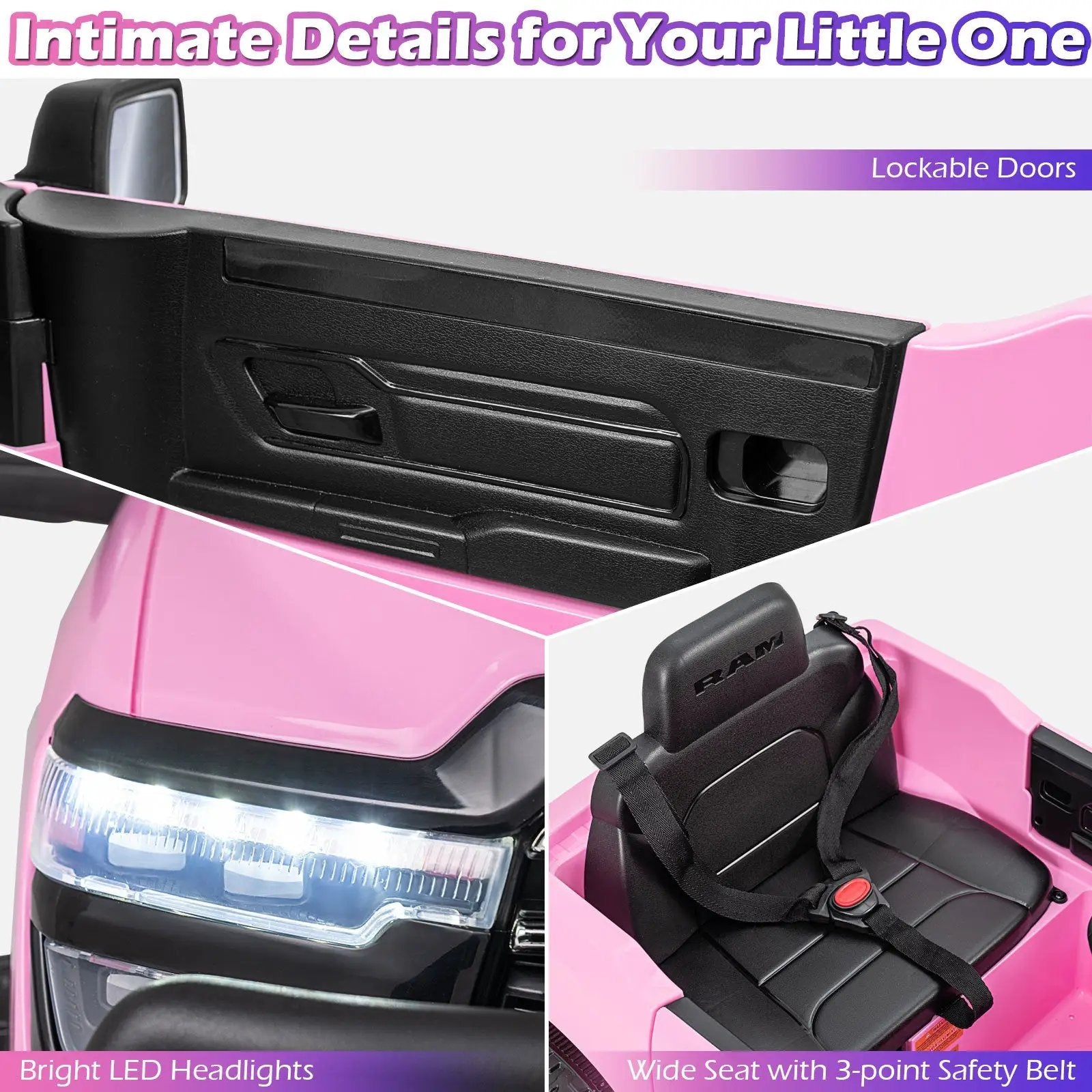 12V Kids Ride On Car Licensed RAM 3500 Electric Vehicle with Remote Control by DirectDeals