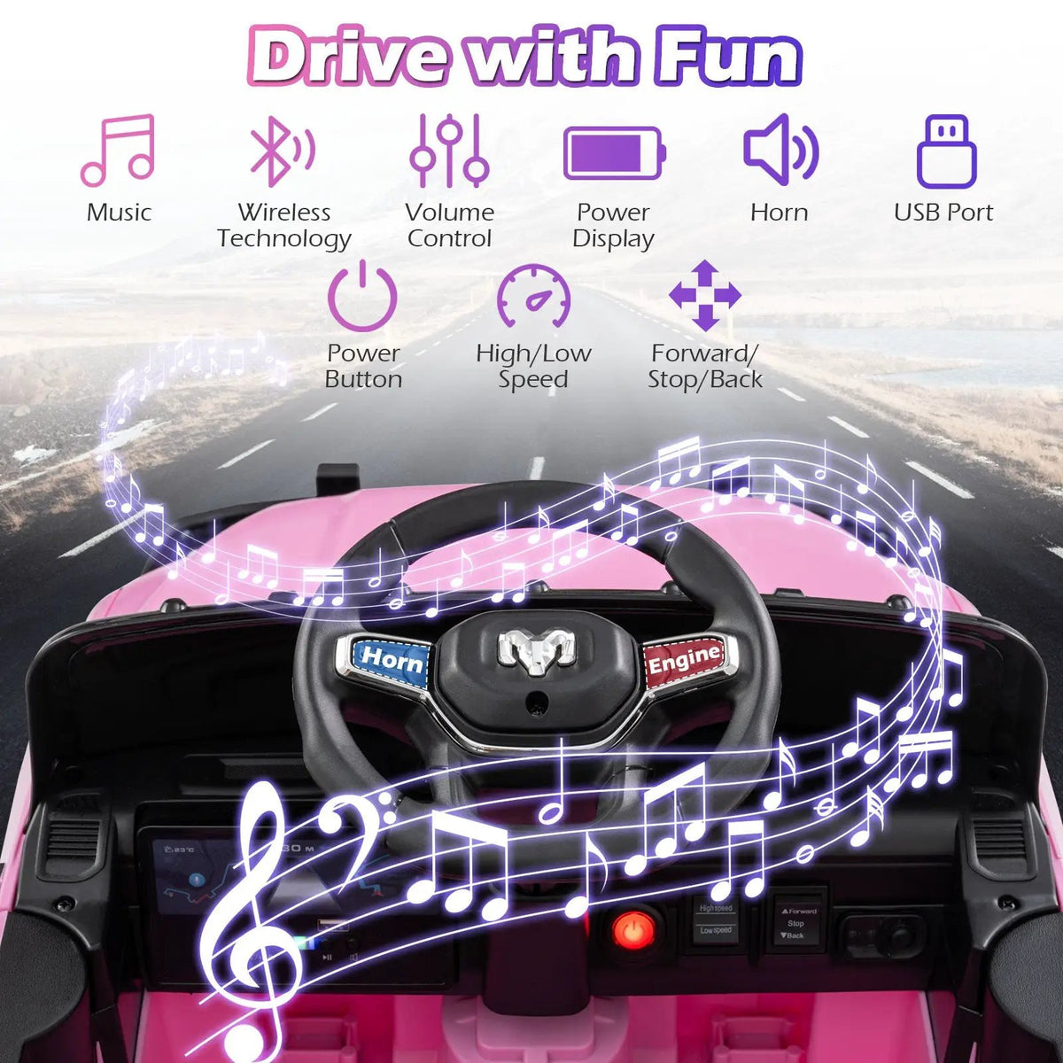 12V Kids Ride On Car Licensed RAM 3500 Electric Vehicle with Remote Control, photo 15 of 16