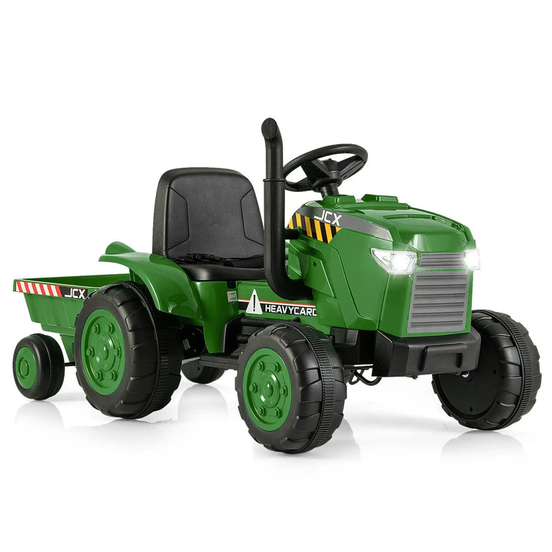 12V Kids Ride On Tractor with Trailer and Remote Control by DirectDeals