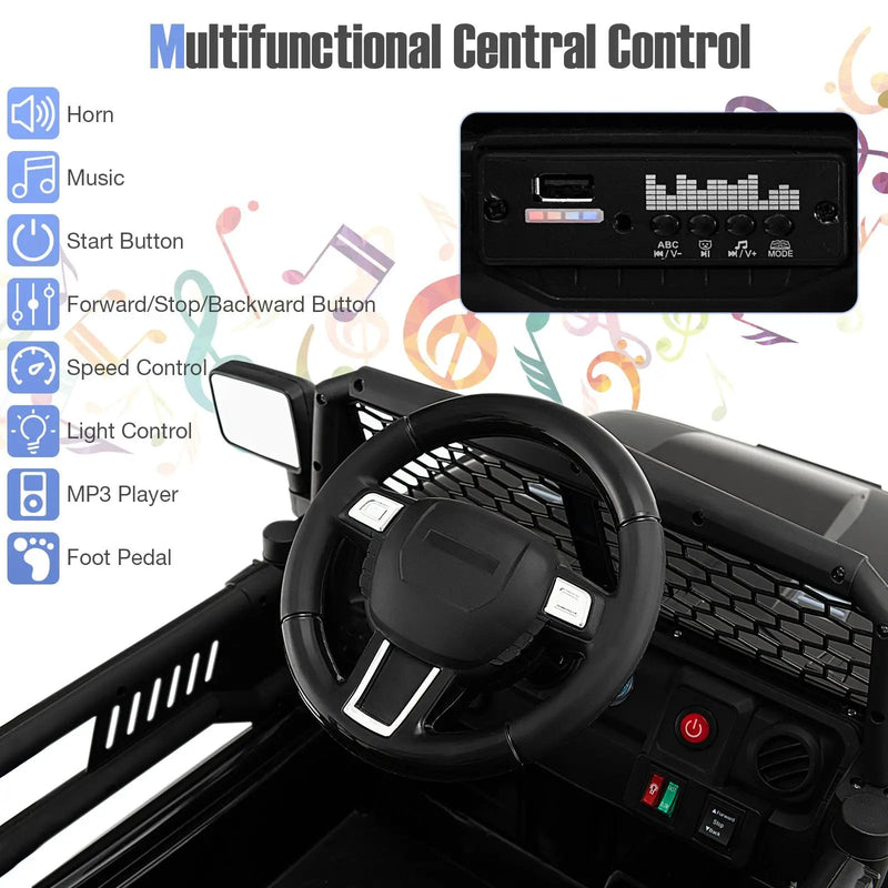 12V Kids Ride On Truck with Remote Control and Headlights by DirectDeals