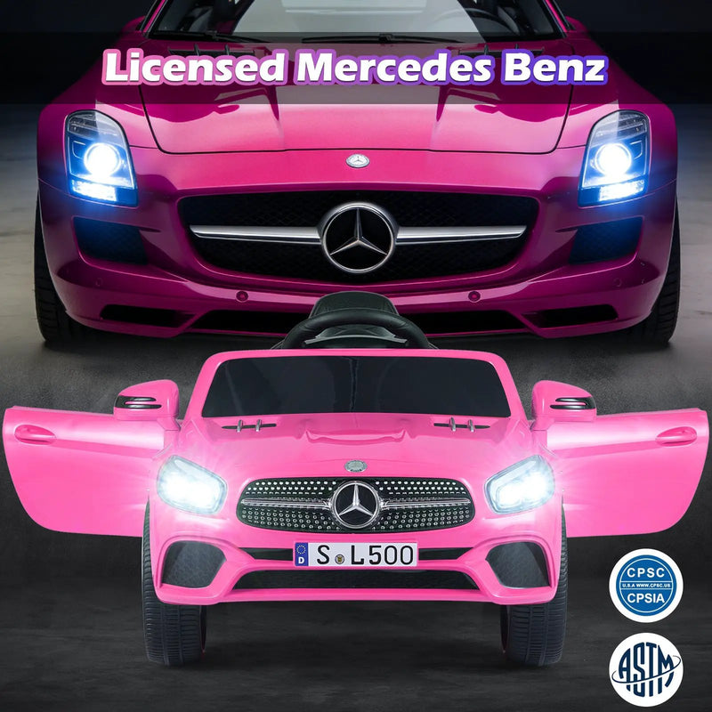 12V Kids Ride on Car Licensed Mercedes-Benz with Remote and Music by DirectDeals