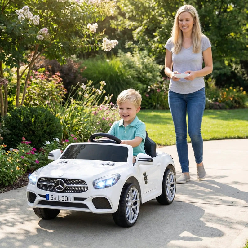 12V Kids Ride on Car Licensed Mercedes-Benz with Remote and Music by DirectDeals