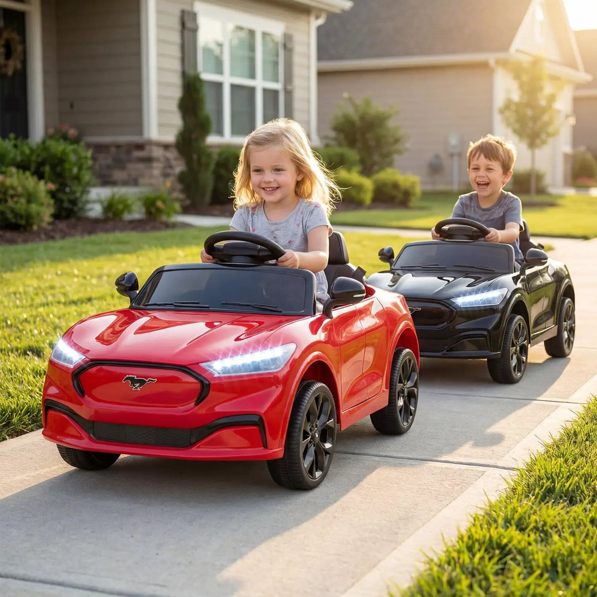 12V Kids Ride on Car Licensed Ford Mach E with Parent Control and Horn, photo 4 of 32