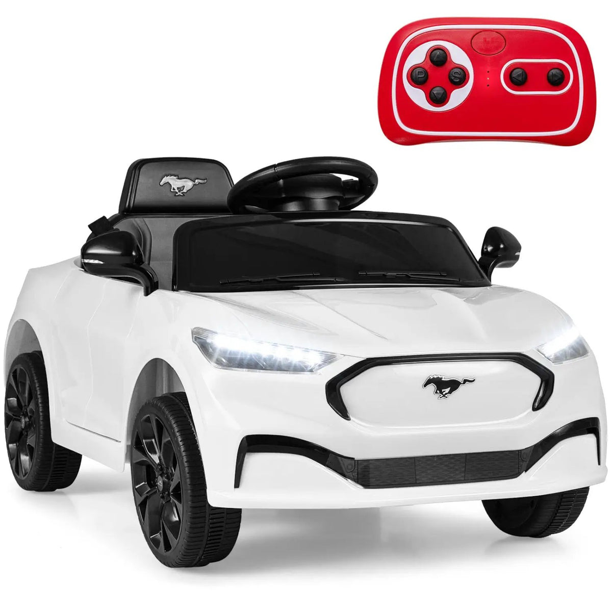 12V Kids Ride on Car Licensed Ford Mach E with Parent Control and Horn, photo 5 of 32