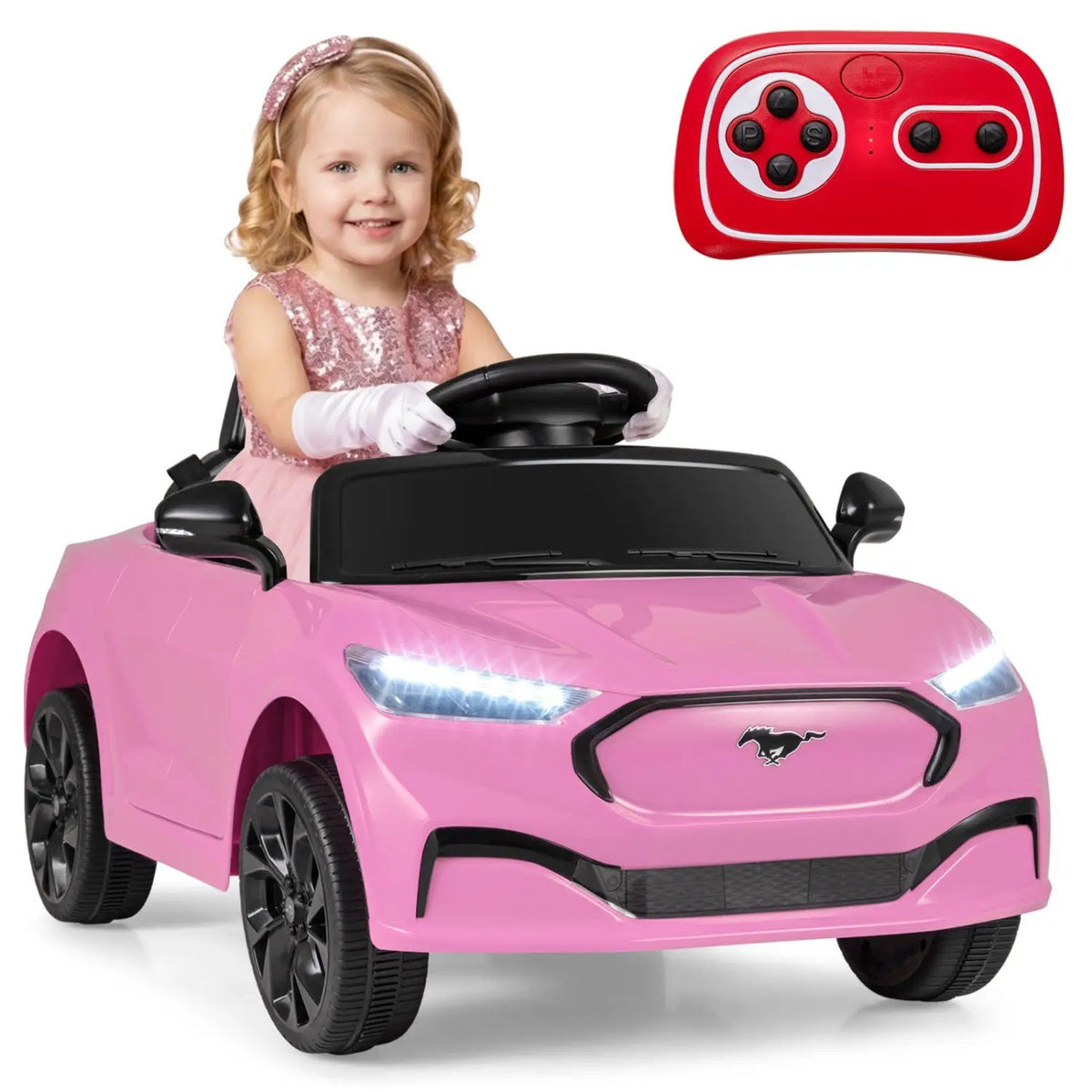 12V Kids Ride on Car Licensed Ford Mach E with Parent Control and Horn, photo 11 of 32