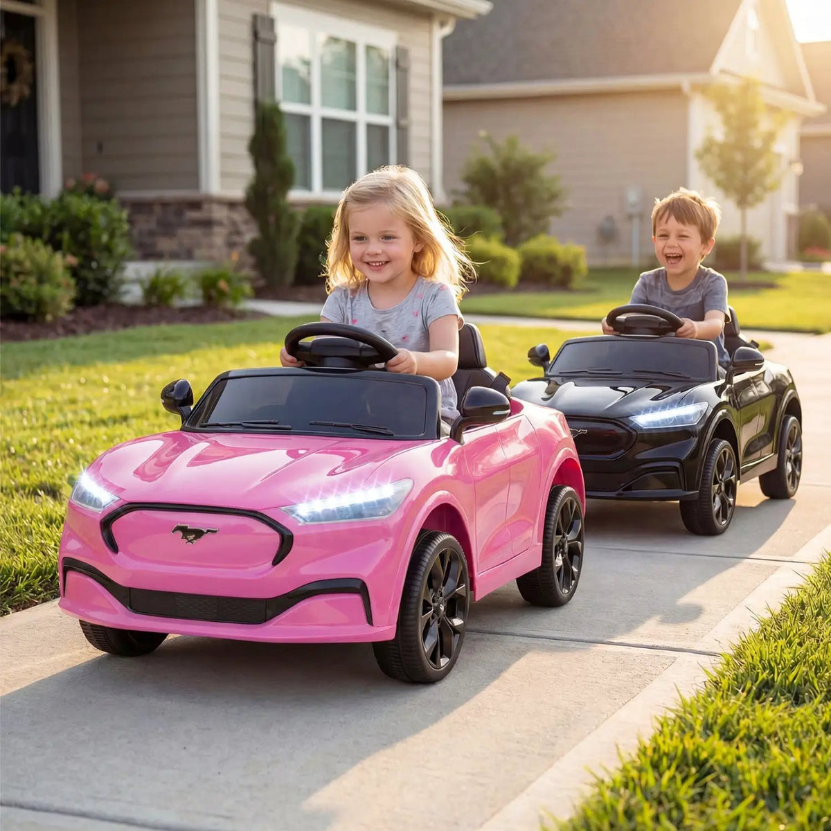 12V Kids Ride on Car Licensed Ford Mach E with Parent Control and Horn, photo 3 of 32