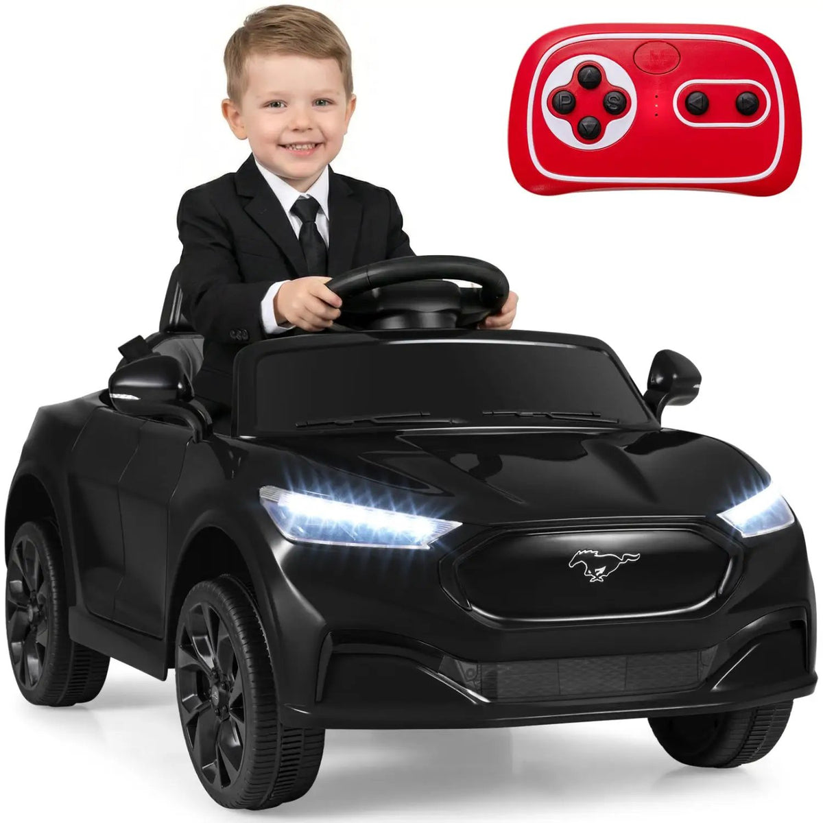 12V Kids Ride on Car Licensed Ford Mach E with Parent Control and Horn, photo 12 of 32