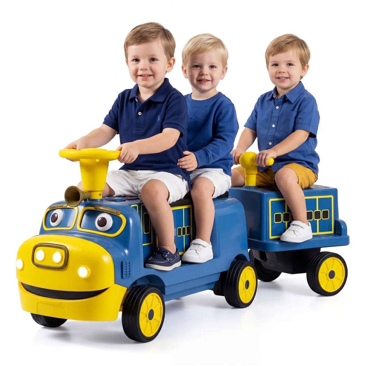 12V Kids Ride-On Train 3-Seater with Detachable Carriage, photo 4 of 16