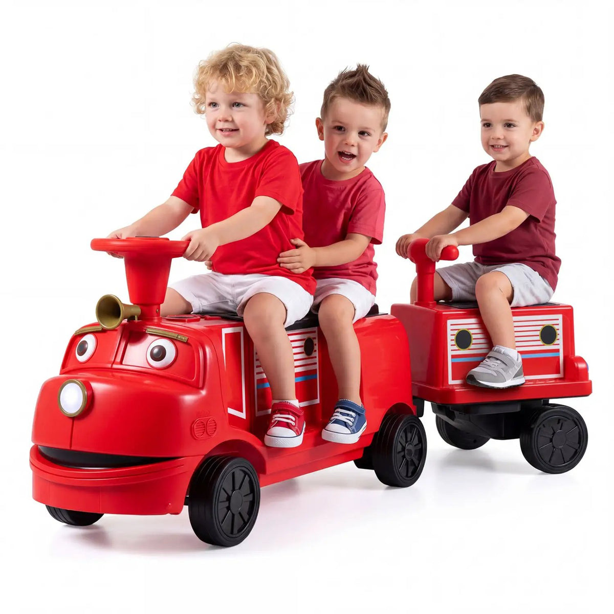 12V Kids Ride-On Train 3-Seater with Detachable Carriage, photo 12 of 16