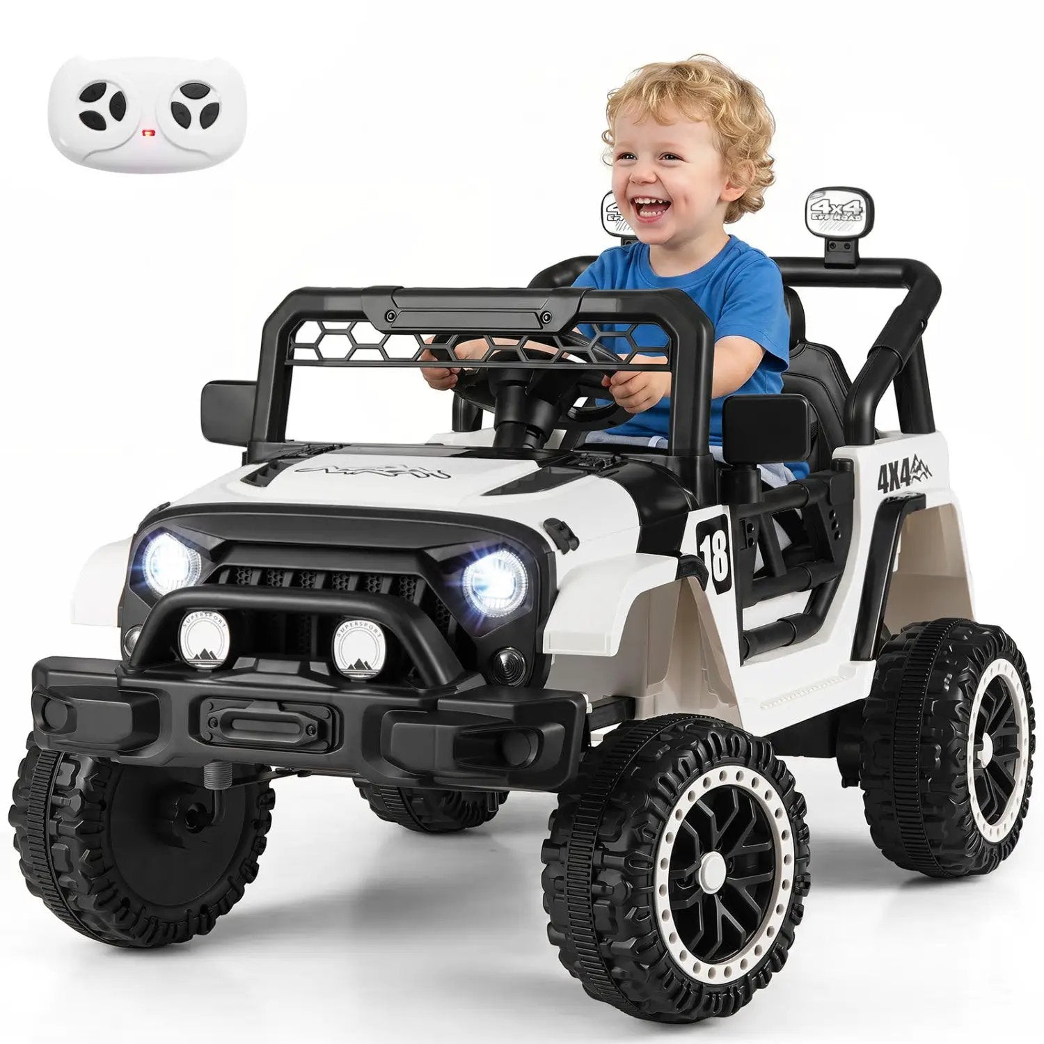 12V Kids Ride On Truck with Remote Control and 3 Speeds by DirectDeals
