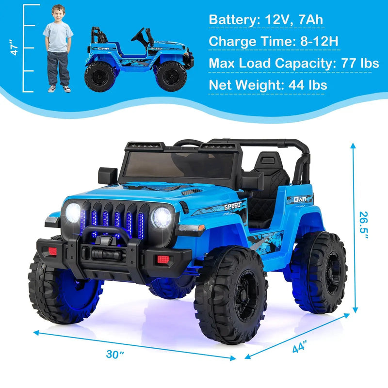 12V Kids Ride-on Jeep Car with 2.4 G Remote Control by DirectDeals