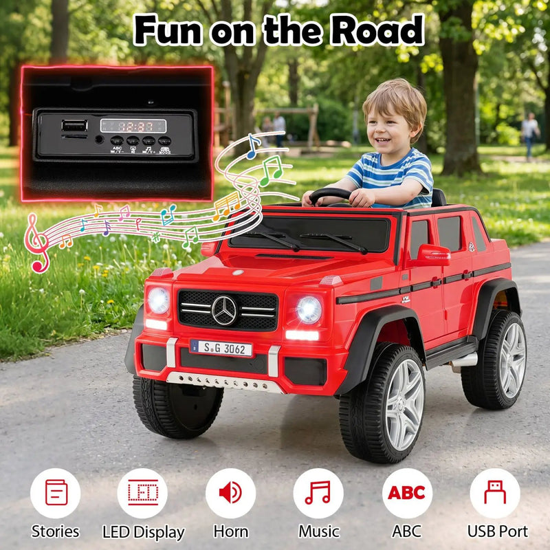 12V Mercedes-Benz Kids Ride-On Car with Remote Control by DirectDeals