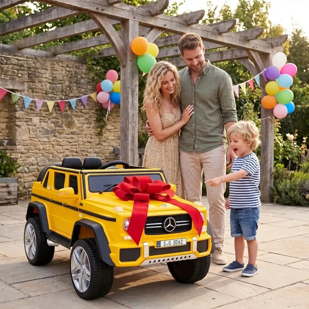12V Mercedes-Benz Kids Ride-On Car with Remote Control by DirectDeals