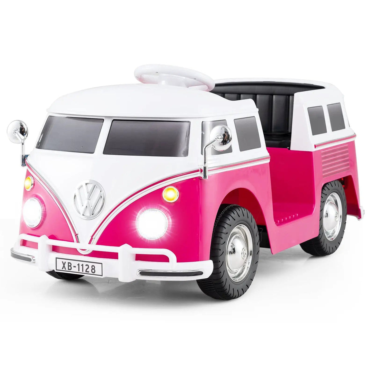 12V Ride On Car Licensed Volkswagen Ride-on Bus with Cup Holder and LED Headlights for 3+ Years Old, photo 7 of 16