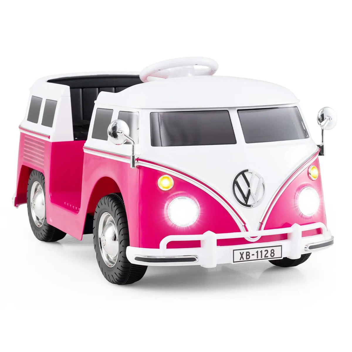12V Ride On Car Licensed Volkswagen Ride-on Bus with Cup Holder and LED Headlights for 3+ Years Old, photo 5 of 16