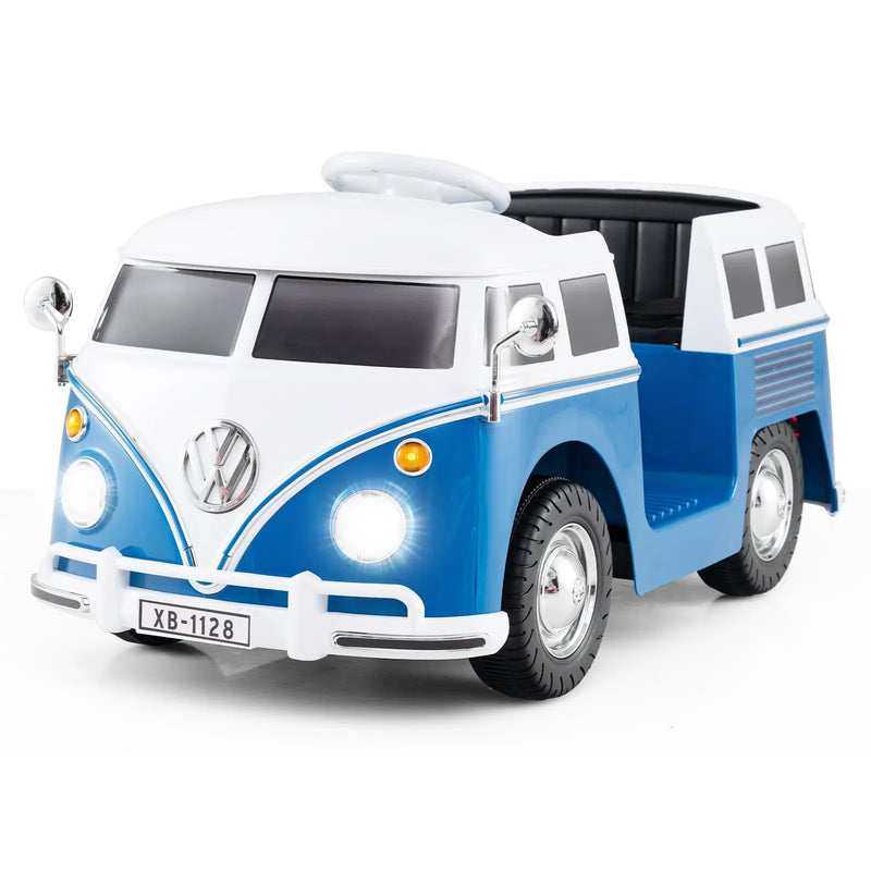 12V Ride On Car Licensed Volkswagen Ride-on Bus with Cup Holder and LED Headlights for 3+ Years Old by DirectDeals