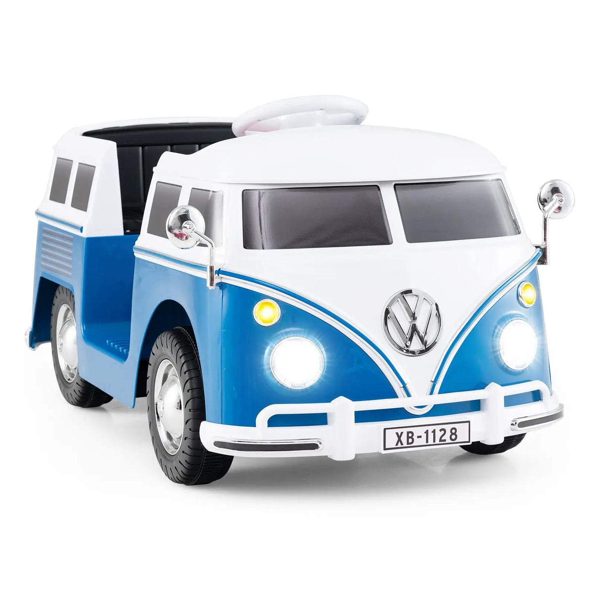 12V Ride On Car Licensed Volkswagen Ride-on Bus with Cup Holder and LED Headlights for 3+ Years Old, photo 6 of 16