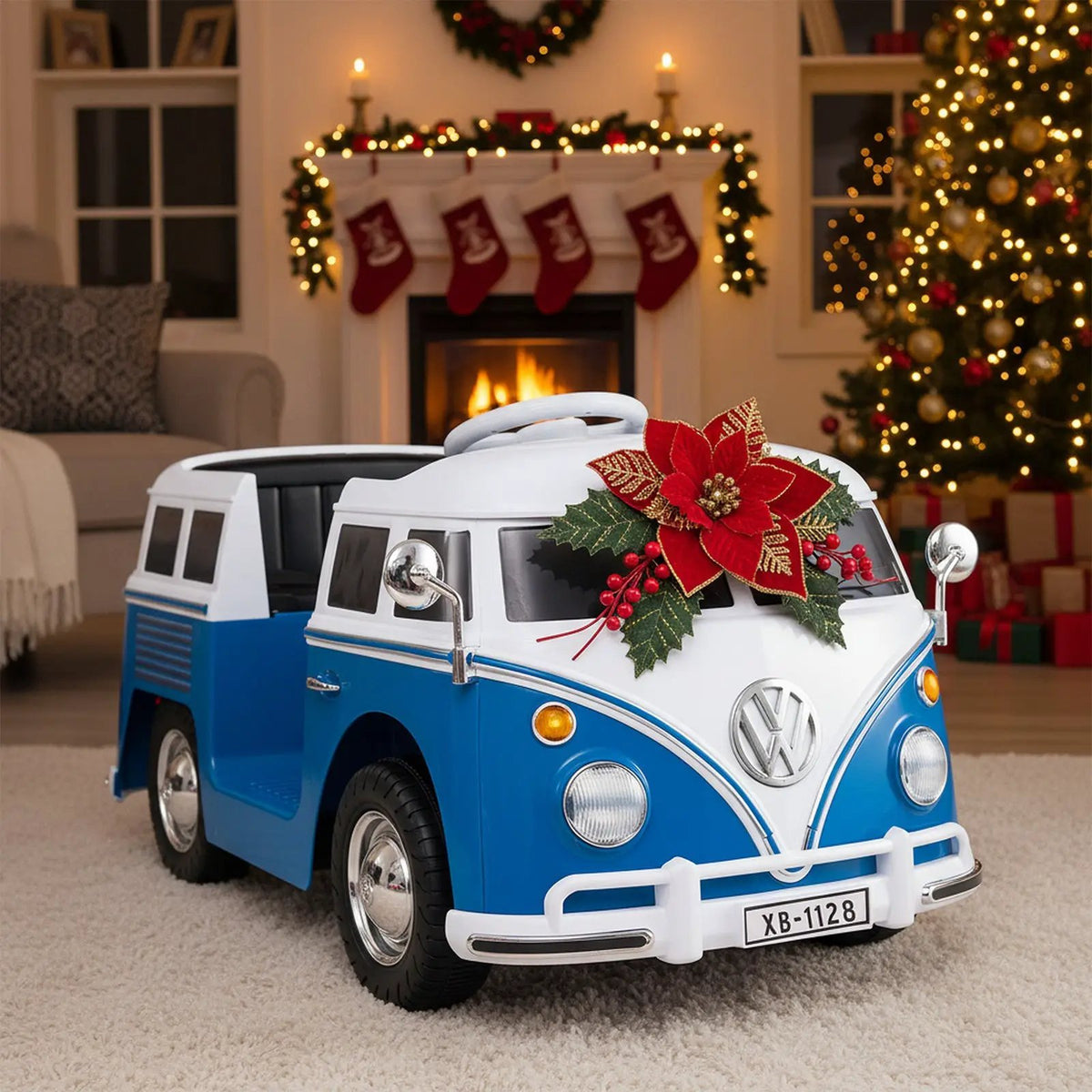 12V Ride On Car Licensed Volkswagen Ride-on Bus with Cup Holder and LED Headlights for 3+ Years Old, photo 2 of 16