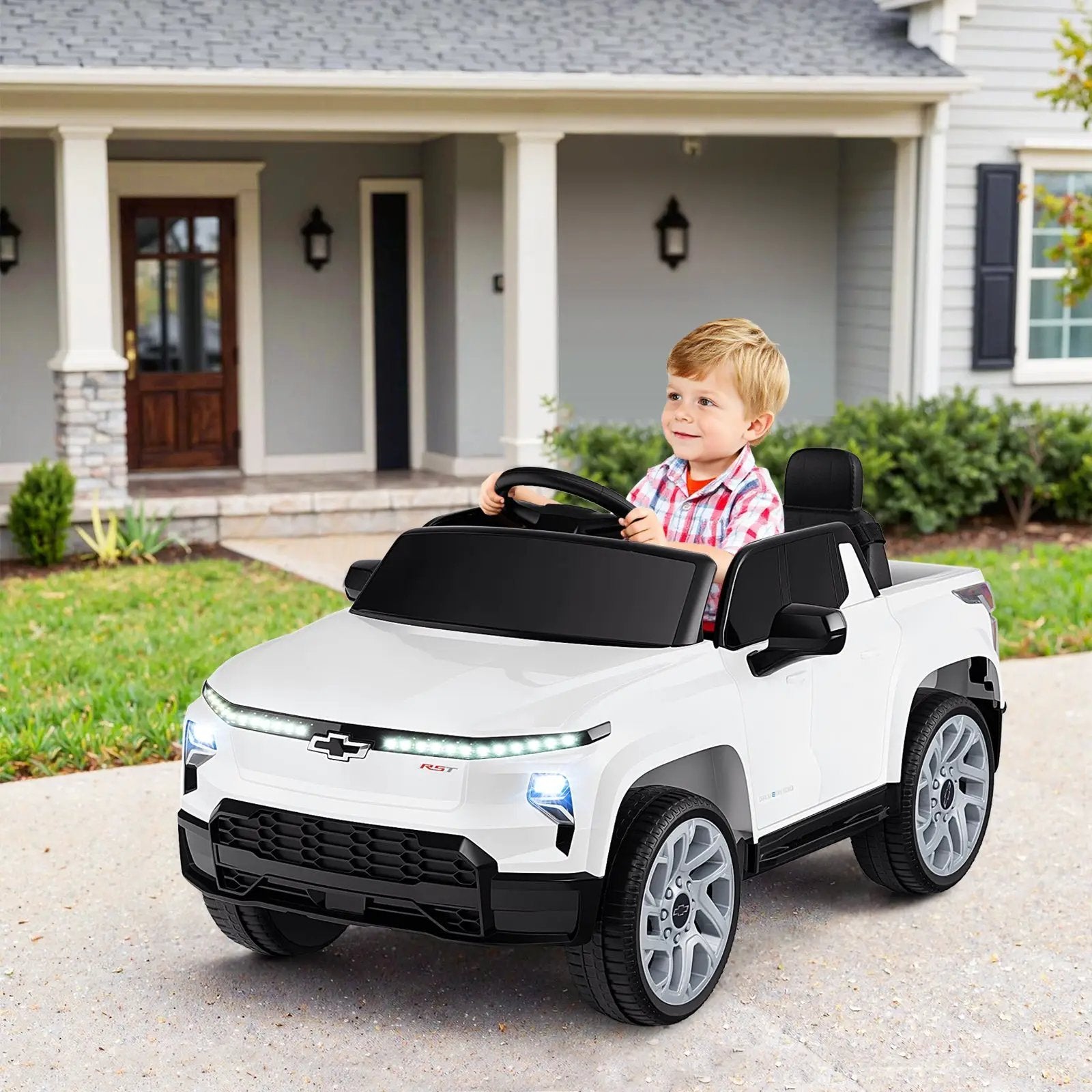 12V Ride on Car Truck Licensed Chevrolet with Remote Control Gift for 3+ by DirectDeals