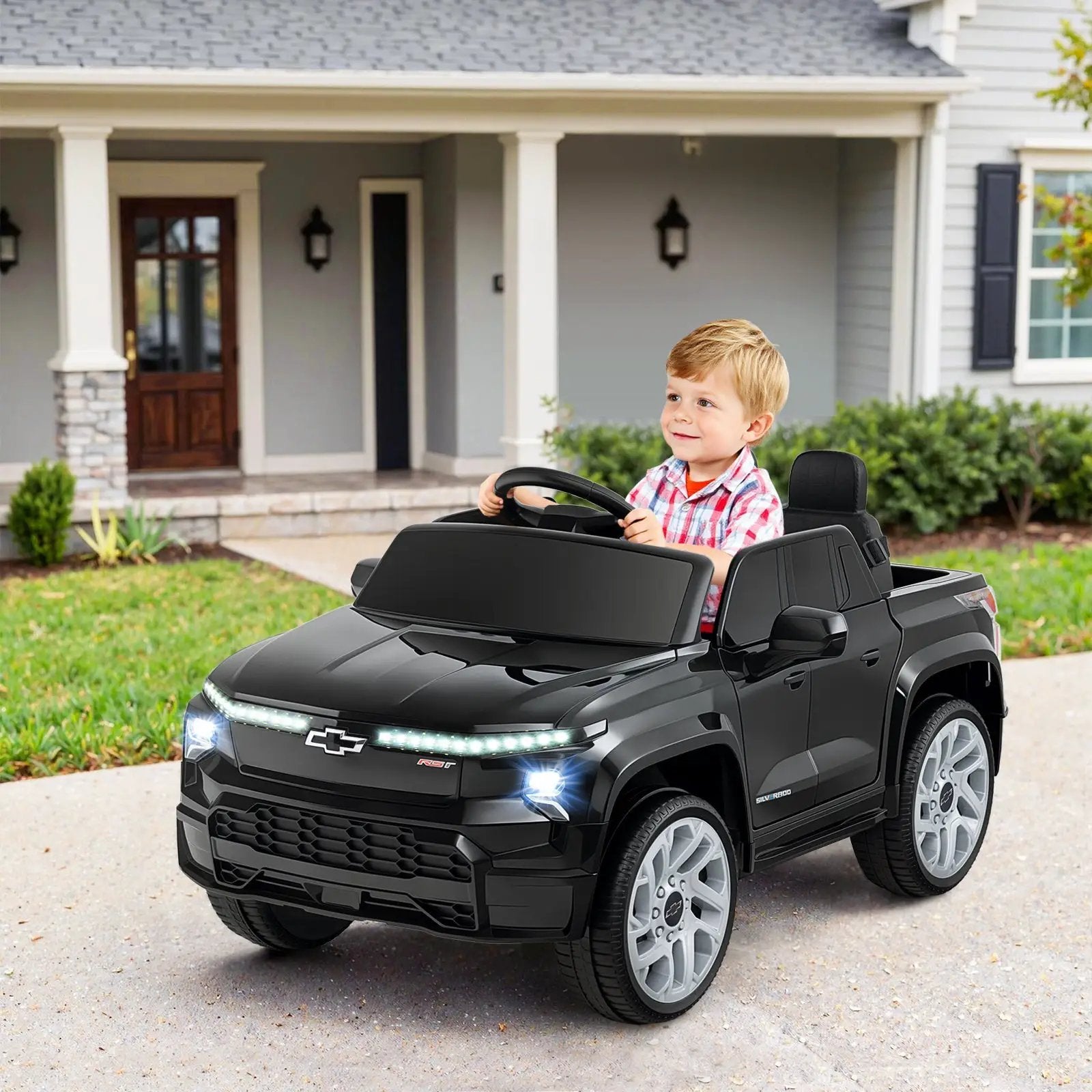 12V Ride on Car Truck Licensed Chevrolet with Remote Control Gift for 3+ by DirectDeals