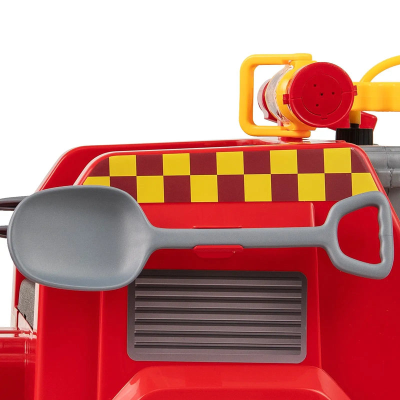 12V Ride on Fire Truck Powered Car with Water Gun and Interphone-Red by DirectDeals