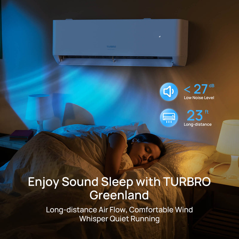 Greenland 9,000 BTU Single Zone Mini Split AC (R454B) by TURBRO