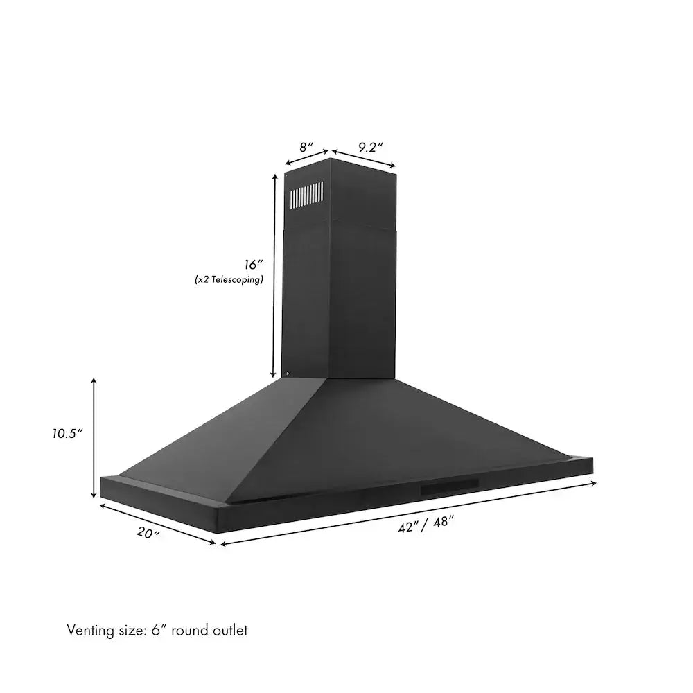 ZLINE 48" Bundle Range RAB-BR-48 & Wall Range Hood BSKBN, 2KP-RABRH48 by Farmhouse Kitchen and Bath