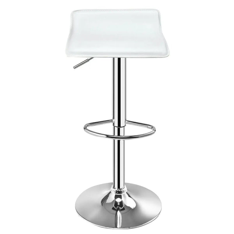 Set of 2 Adjustable PU Leather Backless Bar Stools by DirectDeals