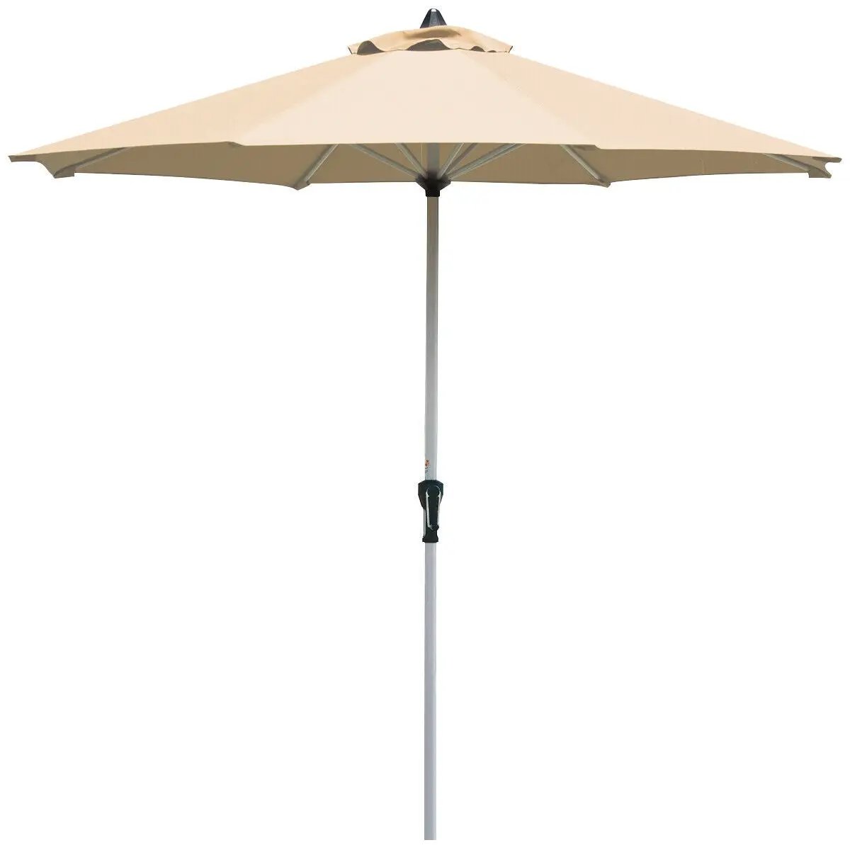 9 Feet Patio Outdoor Market Umbrella with Aluminum Pole without Weight Base, photo 6 of 17