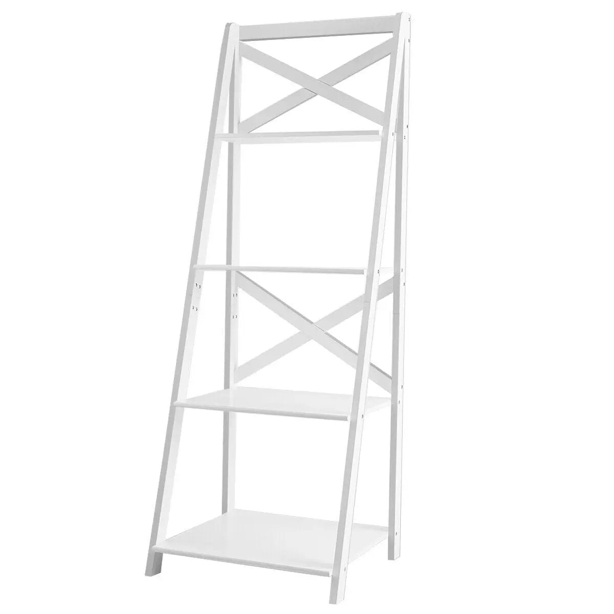 2 Pieces 4-Tier Wood Display Storage Bookshelf Set, photo 8 of 13