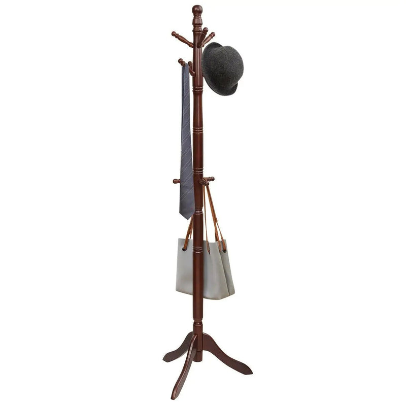 Entryway Height Adjustable Coat Stand with 9 Hooks by DirectDeals