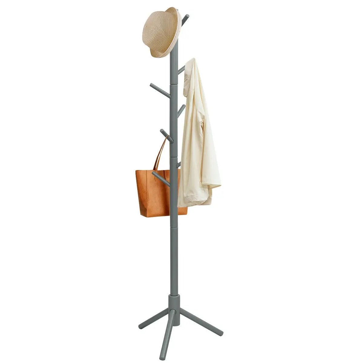 2 Heights Wooden Coat Rack with 8 Hooks, photo 6 of 16