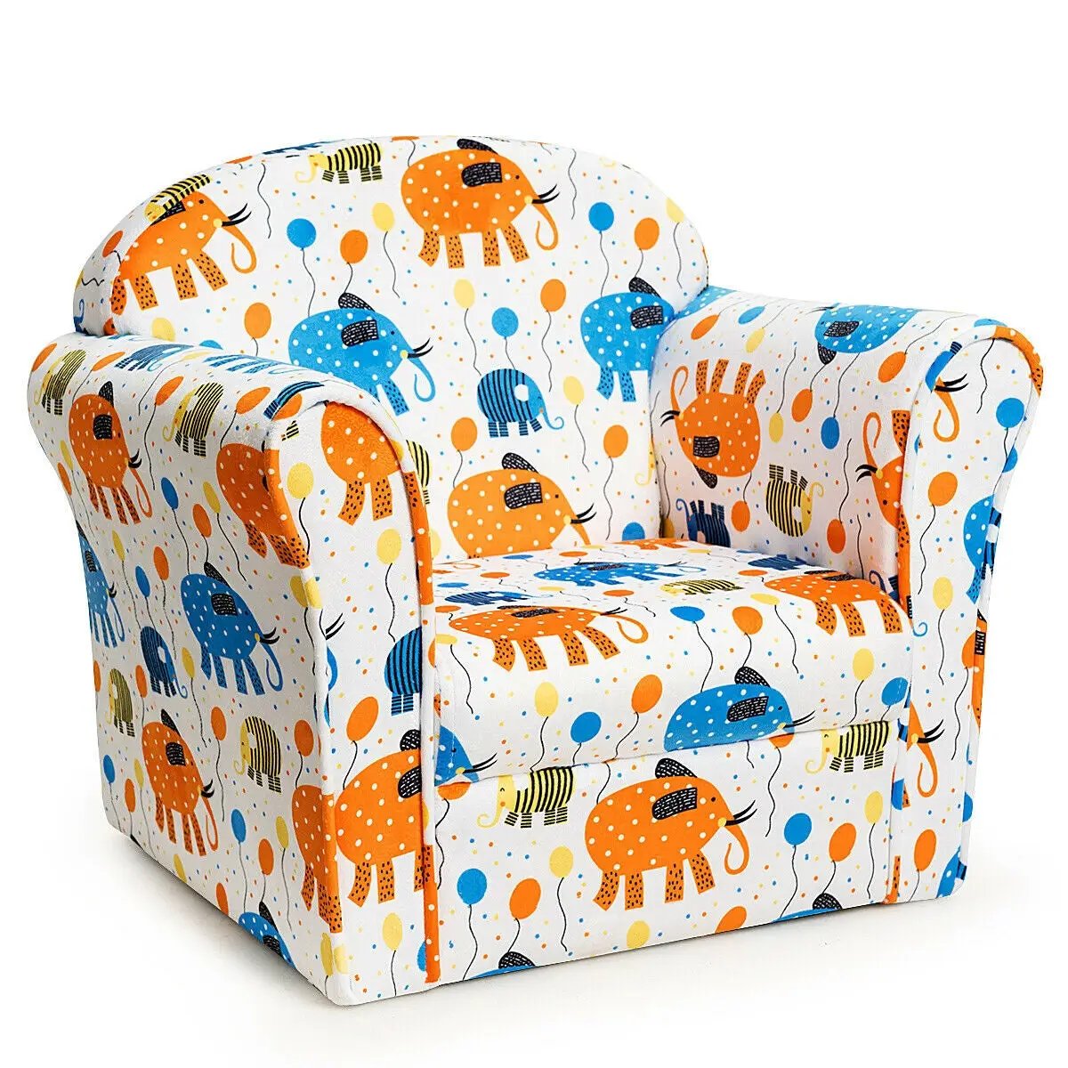 Kids Elephant Upholstered Sofa with Armrest by DirectDeals