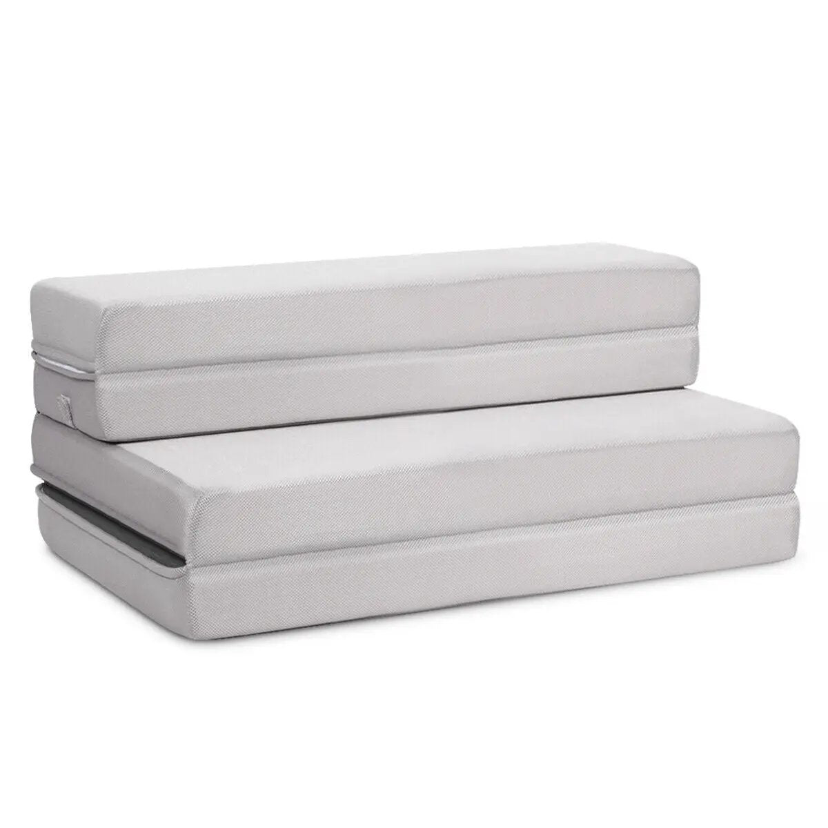 4 Inch Folding Sofa Bed Foam Mattress with Handles, photo 3 of 10