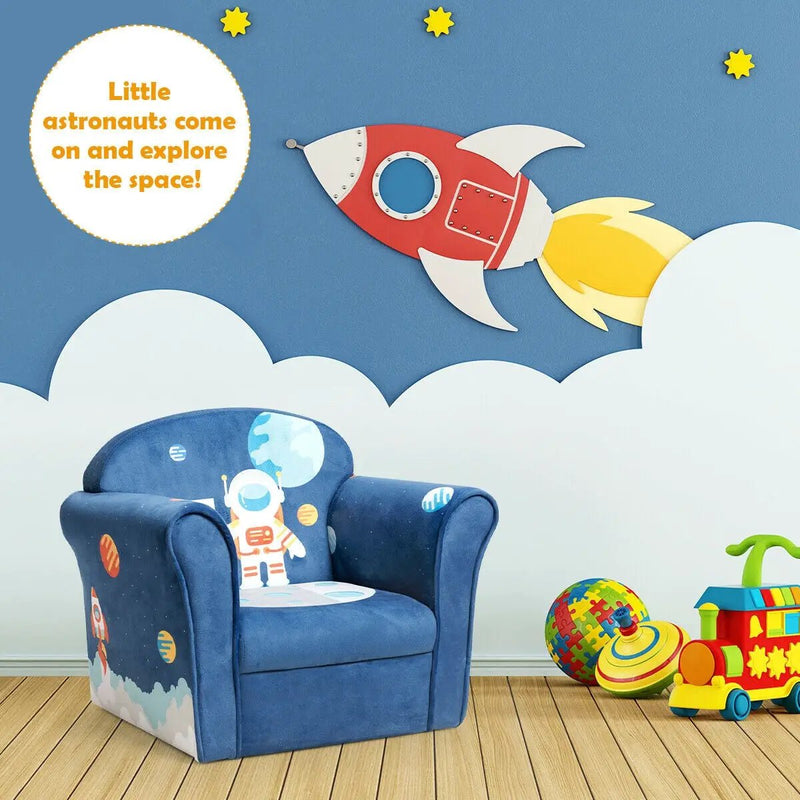 Kids Astronaut Armrest Upholstered Couch by DirectDeals