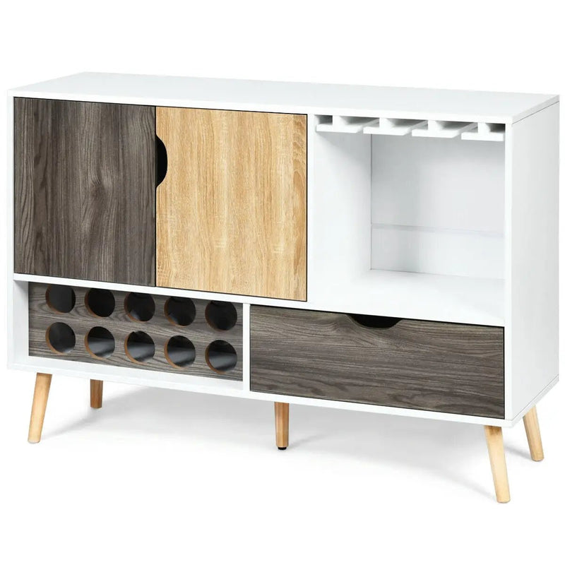 Mid-Century Buffet Sideboard Wooden Storage Cabinet by DirectDeals