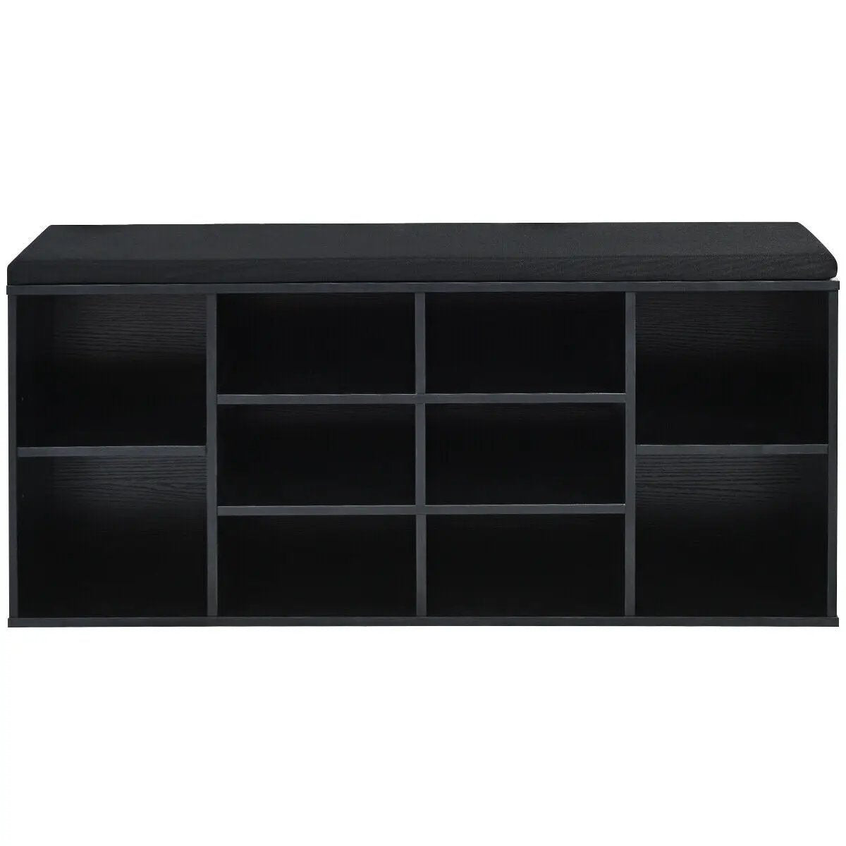 10-Cube Organizer Shoe Storage Bench with Cushion for Entryway, photo 8 of 11