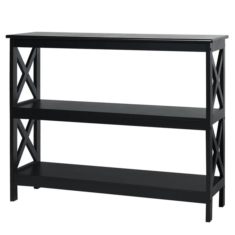 3-Tier Console X-Design Sofa Side Accent Table by DirectDeals