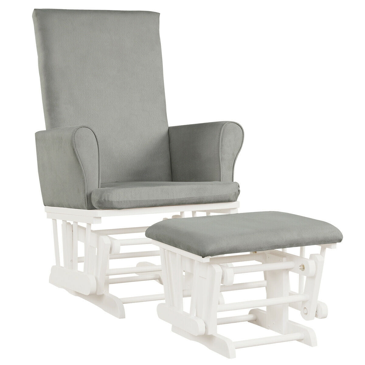 Baby Nursery Relax Rocker Rocking Chair Glider and Ottoman Cushion Set, photo 10 of 10