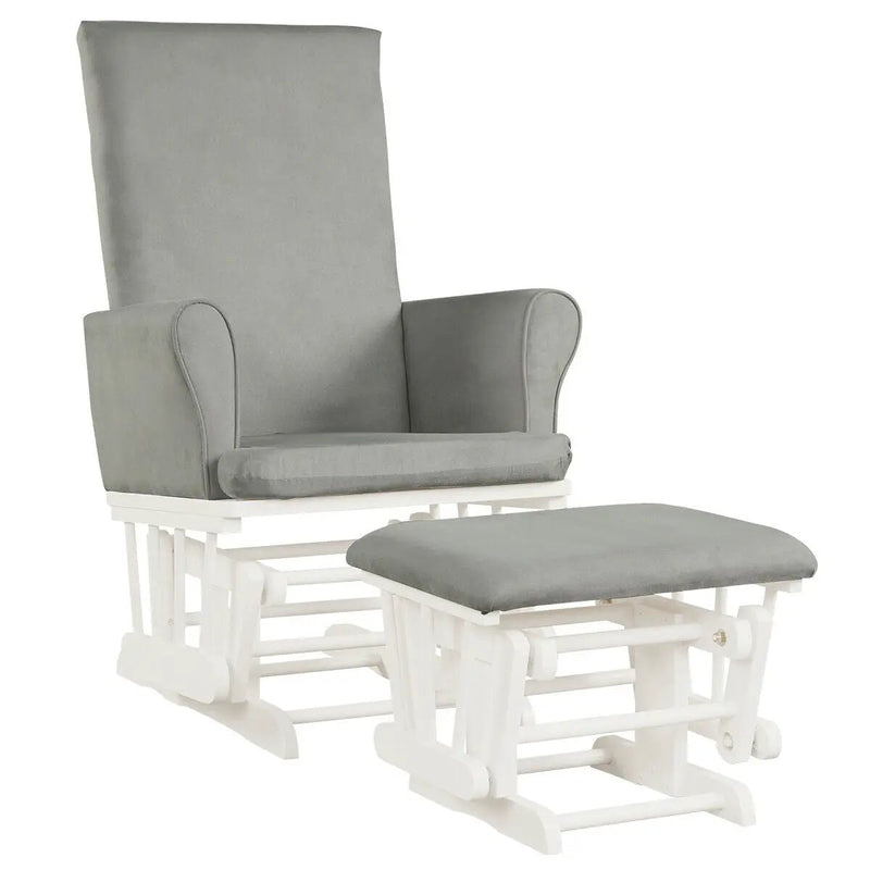 Baby Nursery Relax Rocker Rocking Chair Glider and Ottoman Cushion Set by DirectDeals