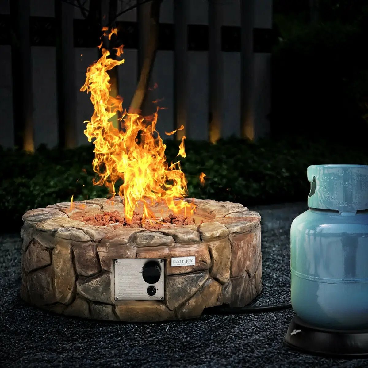 28 Inch Propane Gas Fire Pit by DirectDeals