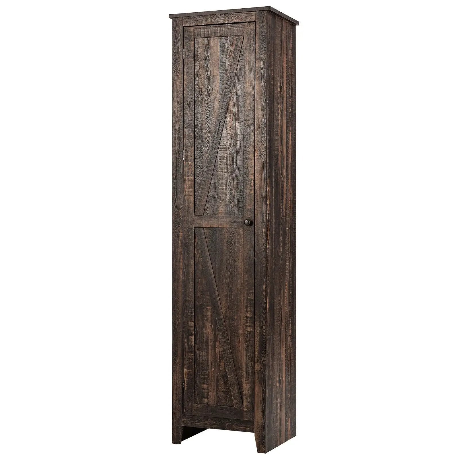 Linen Tower Bathroom Storage Cabinet Tall Slim Side Organizer with Shelf by DirectDeals