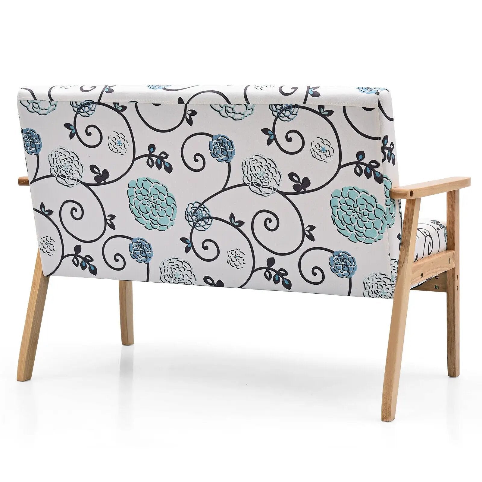 Modern Fabric Loveseat Sofa Couch Upholstered 2-Seat Armchair by DirectDeals